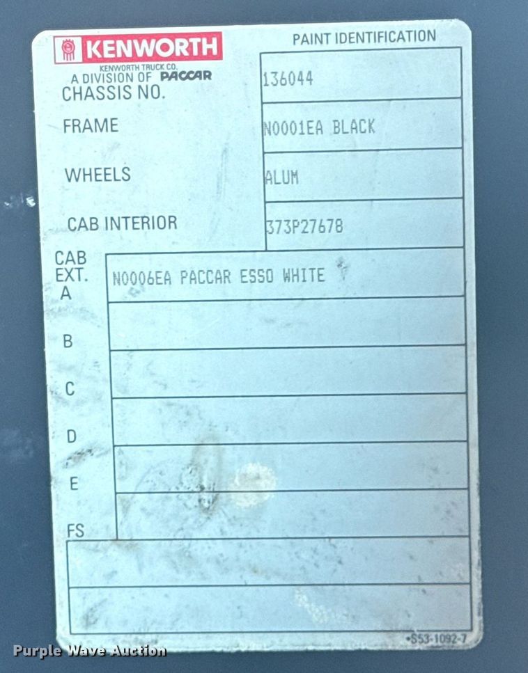 image for item EG5836 2006 Kenworth T800 vacuum truck