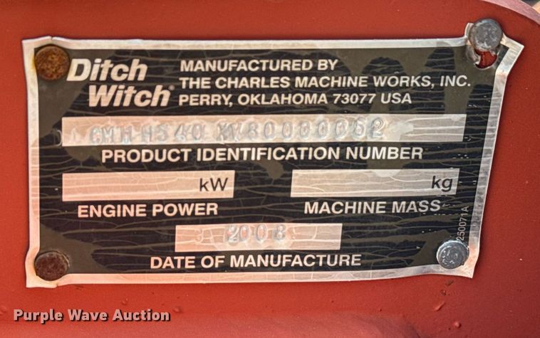 image for item EG5843 2007 Ditch Witch RT55 rock saw