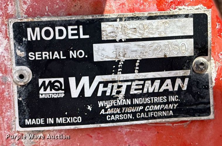 image for item EG5845 Multiquip WC-92 P concrete mixer