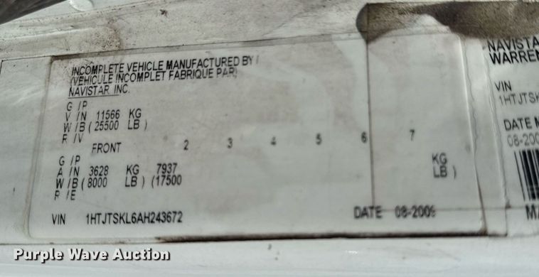 image for item EG5847 2010 International 4300 utility / service truck