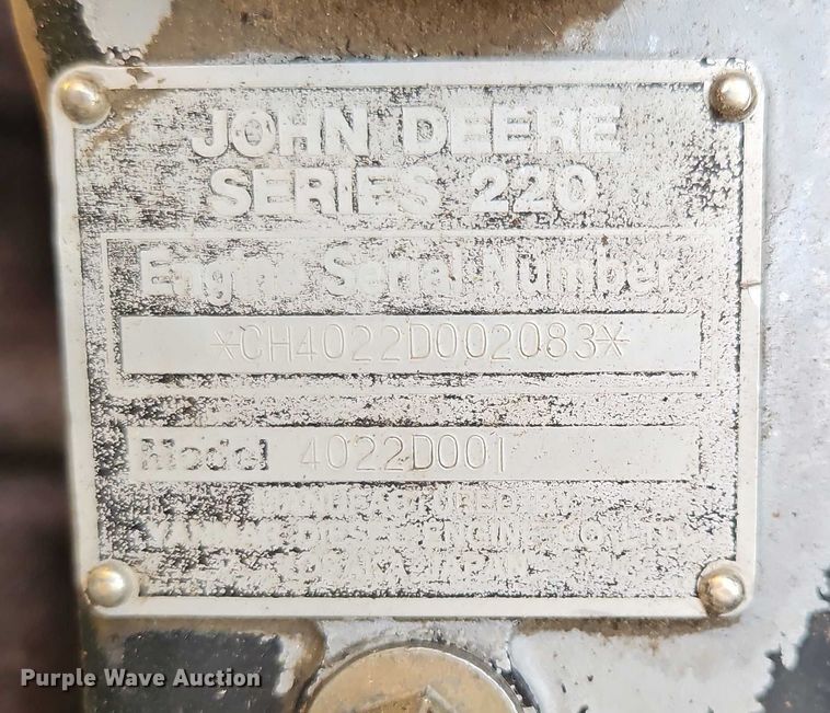 image for item EJ0041 1997 John Deere 7775 skid steer loader