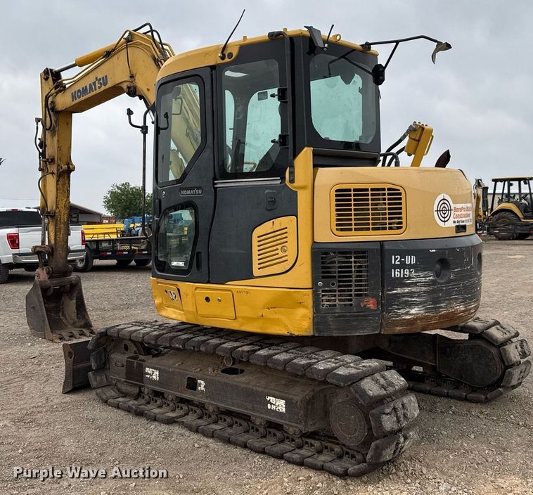 image for item EJ3743 2012 Komatsu PC88MR-8 mini excavator