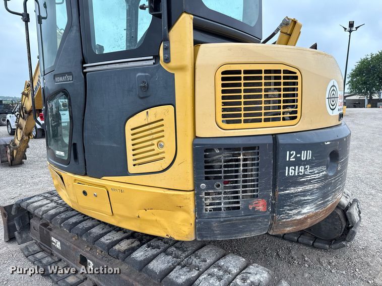 image for item EJ3743 2012 Komatsu PC88MR-8 mini excavator