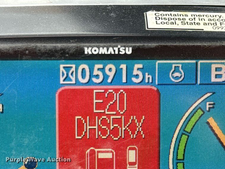 image for item EJ3743 2012 Komatsu PC88MR-8 mini excavator