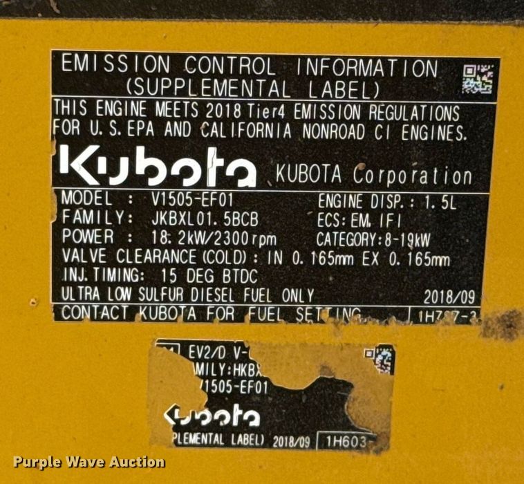 image for item EJ4499 2019 Vermeer S925TX compact utility loader