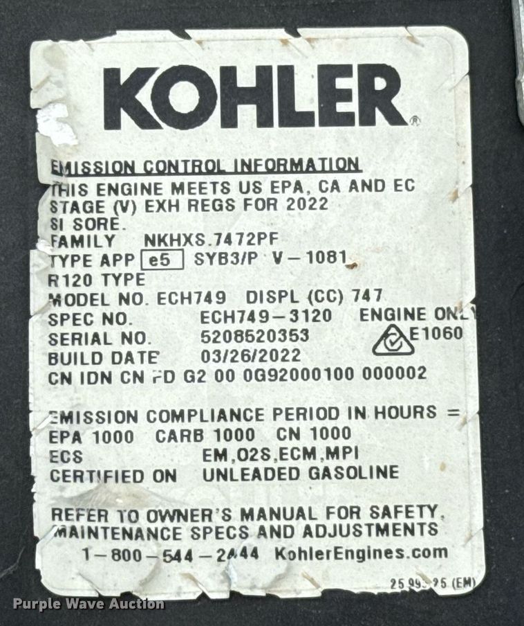 image for item EJ4500 2022 Vermeer SC292 stump grinder