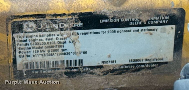 image for item EJ8804 2008 John Deere 200D LC excavator