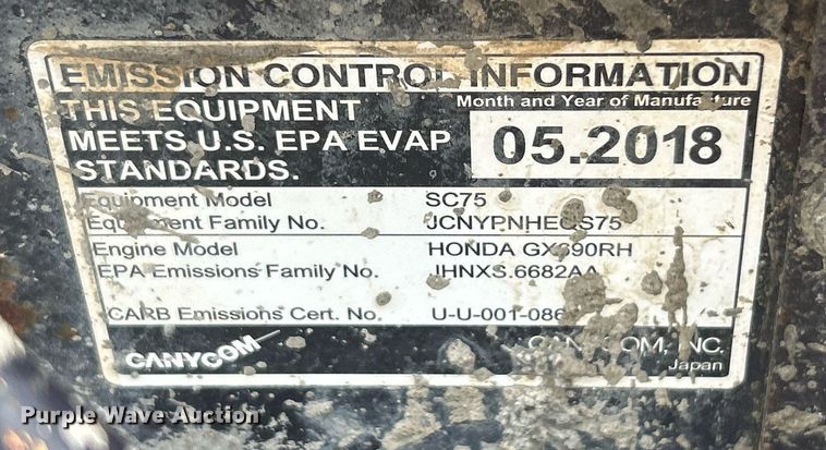 image for item EK8086 2018 Canycom SC75 concrete buggy