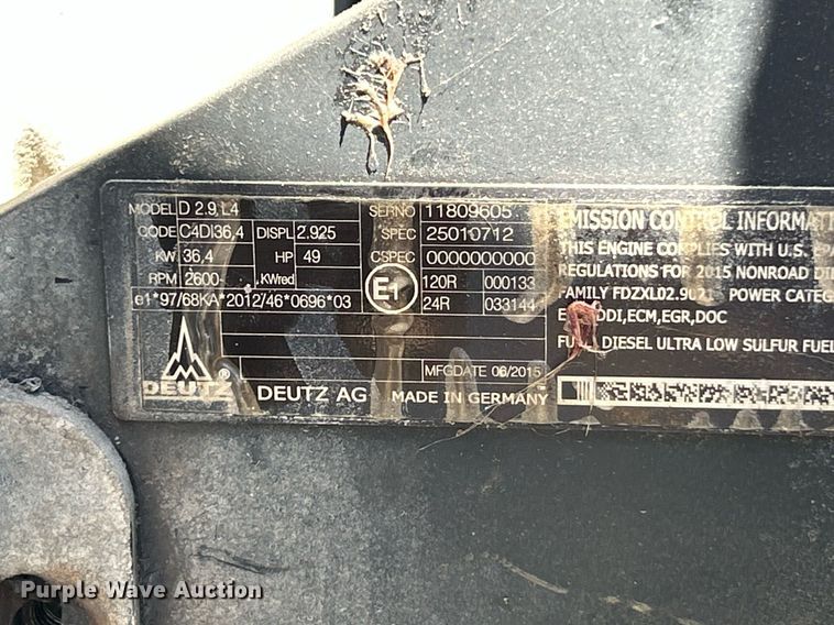 image for item EK8141 Deutz Ag D 2.9 L4 engine