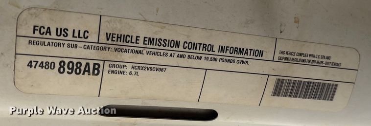 image for item EL2106 2017 Dodge Ram 5500 bucket truck