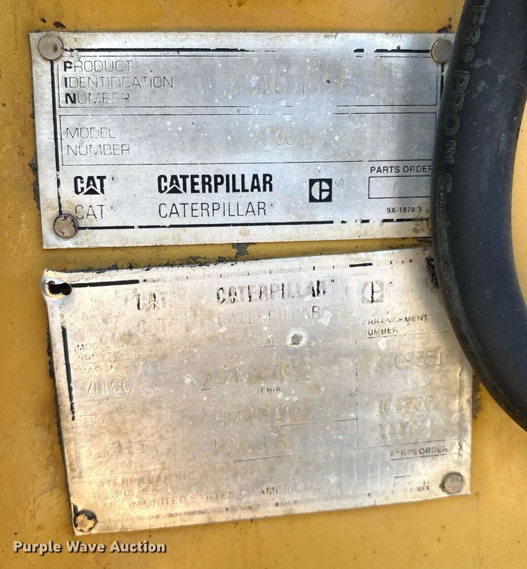 image for item EM2526 1997 Caterpillar 416C backhoe