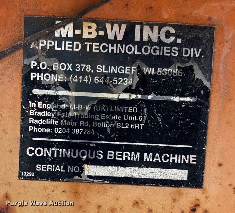 image for item EM2537 MBW curb machine