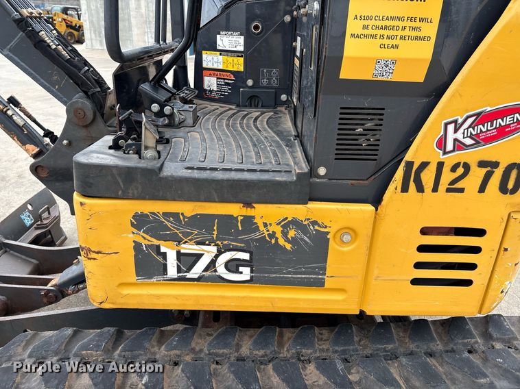 image for item EM2574 2019 John Deere 17G mini excavator