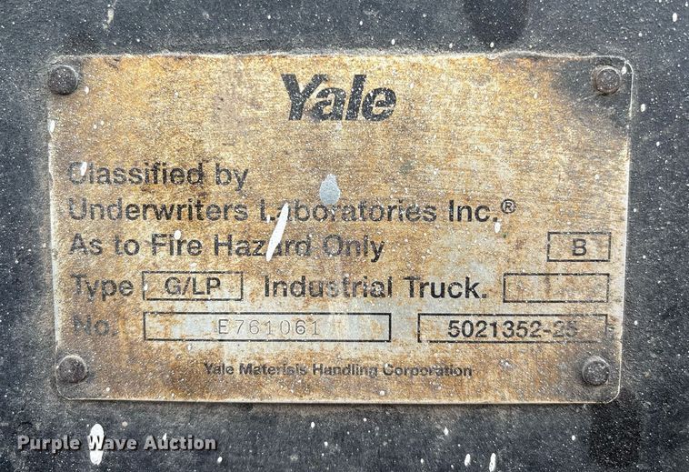 image for item EM2587 Yale GTP050RG forklift