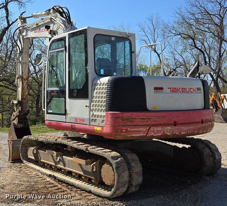 image for item EM7097 2014 Takeuchi TB1140 mini excavator
