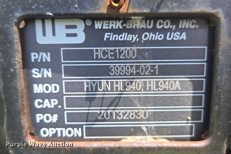 image for item EN3752 Werk-Brau HCE1200 Bucket