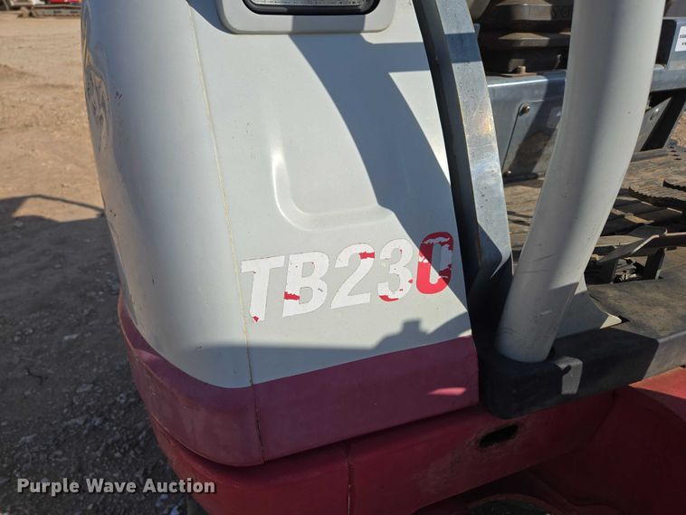 image for item EN3754 2015 Takeuchi TB230 mini excavator