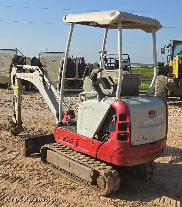 image for item EN3755 2016 Takeuchi TB216 mini excavator