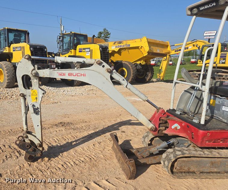 image for item EN3755 2016 Takeuchi TB216 mini excavator