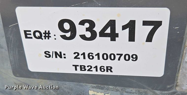 image for item EN3755 2016 Takeuchi TB216 mini excavator