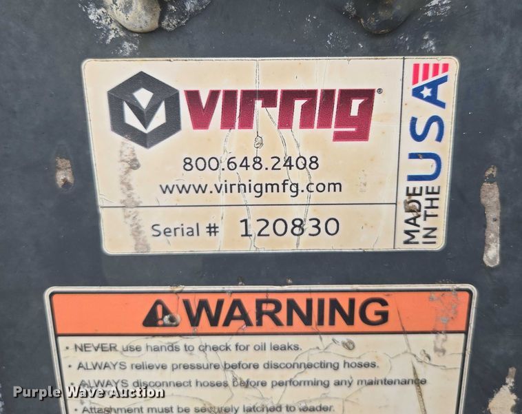 image for item EN3799 Virnig 84 skid steer broom