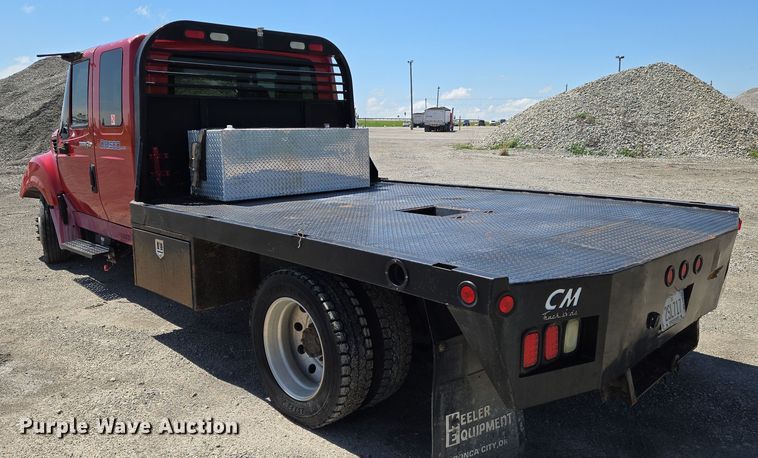 image for item EN8940 2013 International  TerraStar Ext. Cab flatbed truck