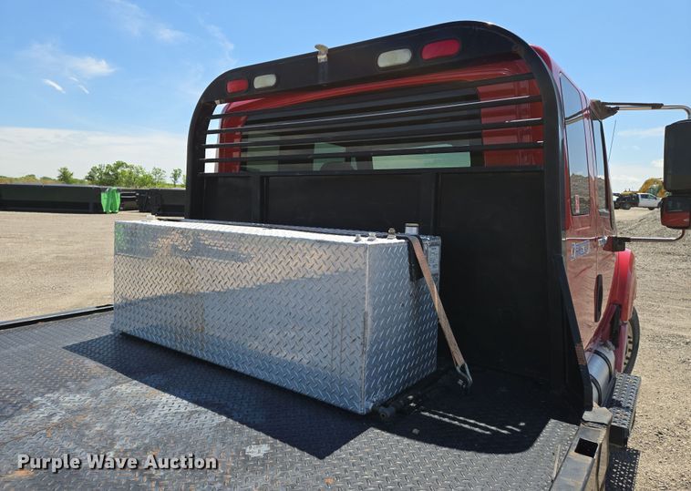 image for item EN8940 2013 International  TerraStar Ext. Cab flatbed truck