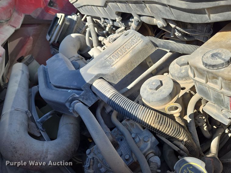 image for item EN8940 2013 International  TerraStar Ext. Cab flatbed truck