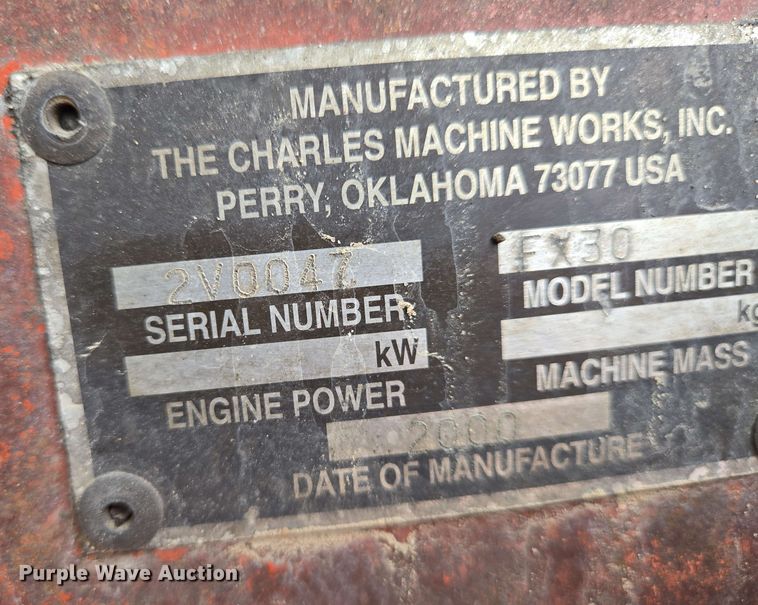 image for item EO0779 2000 Ditch Witch FX30 vacuum excavator