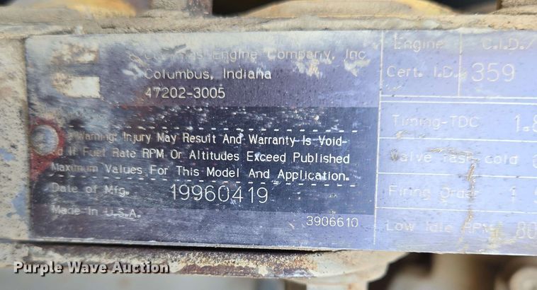 image for item EO0807 1996 Ingersoll Rand SD115F Pro-Pac single drum vibratory roller