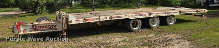 image for item EO0818 2013 Interstate tilt deck equipment trailer
