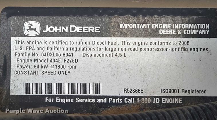 image for item EO0835 2007 Magnum MMG80 generator