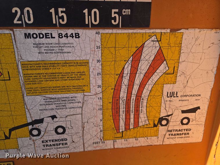 image for item EO0836 1990 Lull 844B Highlander  telehandler