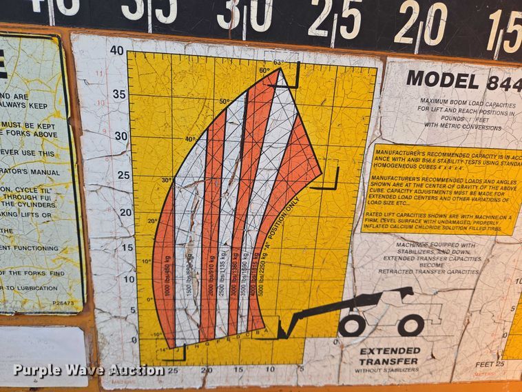 image for item EO0836 1990 Lull 844B Highlander  telehandler