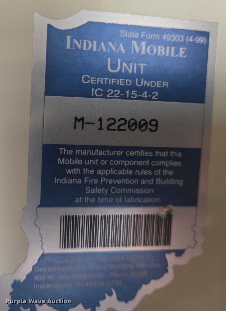 image for item EO0852 2006 Mark Line 1050T office trailer