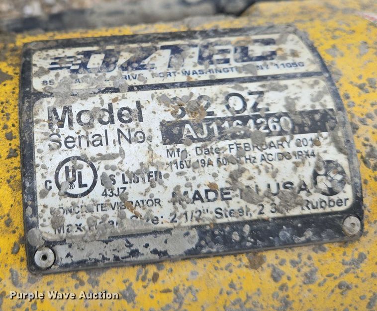 image for item EO0877 (2) Oztec concrete vibrators