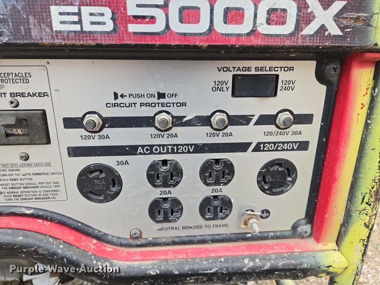 image for item EO0885 Honda  EB5000X generator