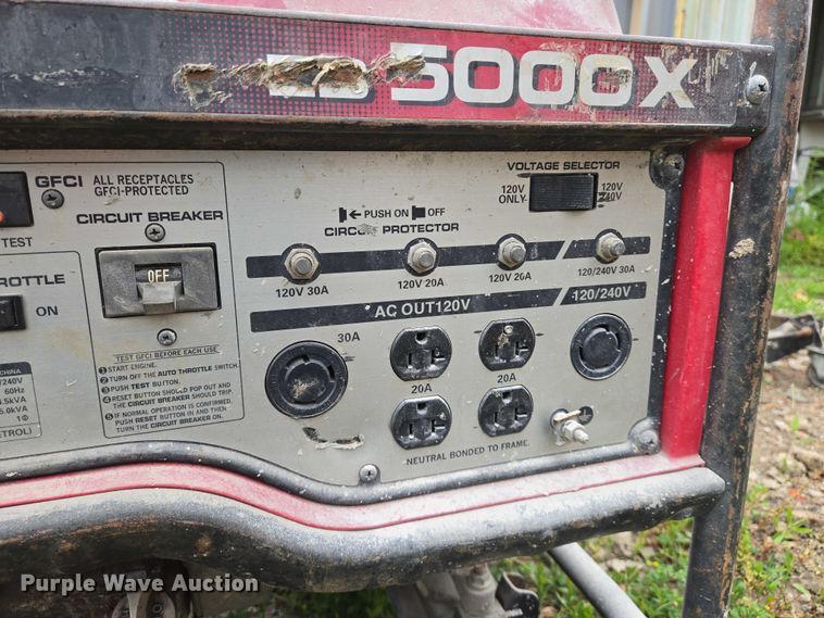 image for item EO0887 Honda  EB5000X generator