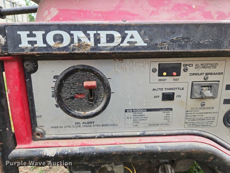 image for item EO0887 Honda  EB5000X generator