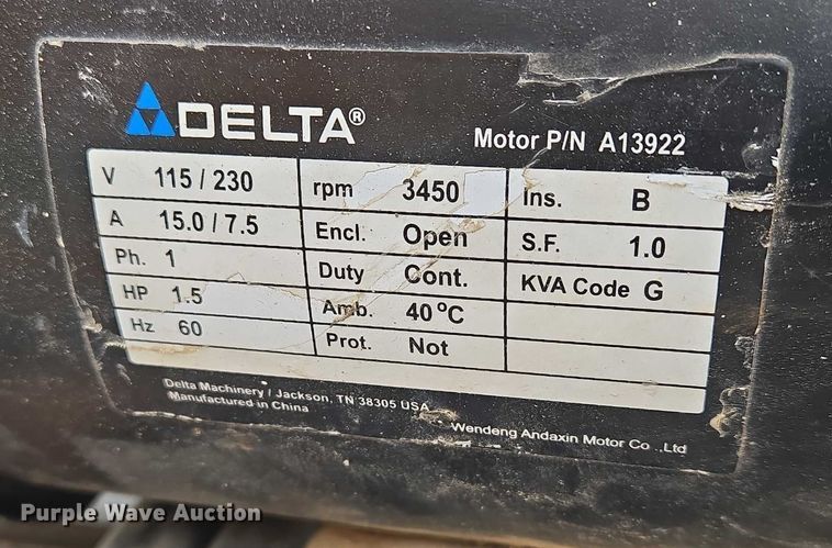 image for item EO0889 Delta table saw