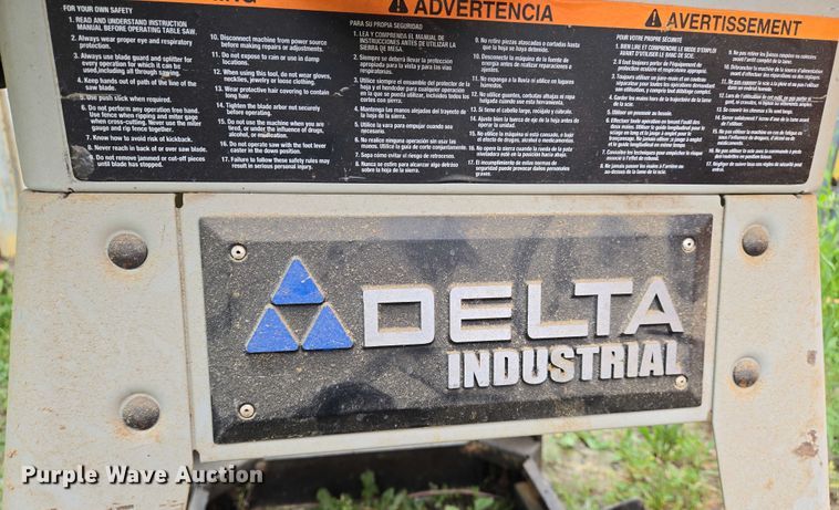image for item EO0889 Delta table saw