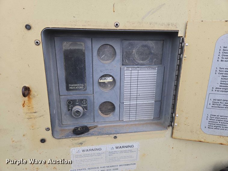 image for item EO0907 1999 Ingersoll- Rand 185 air compressor