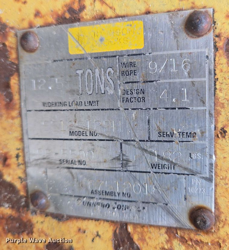 image for item EO0978 Johnson crane block