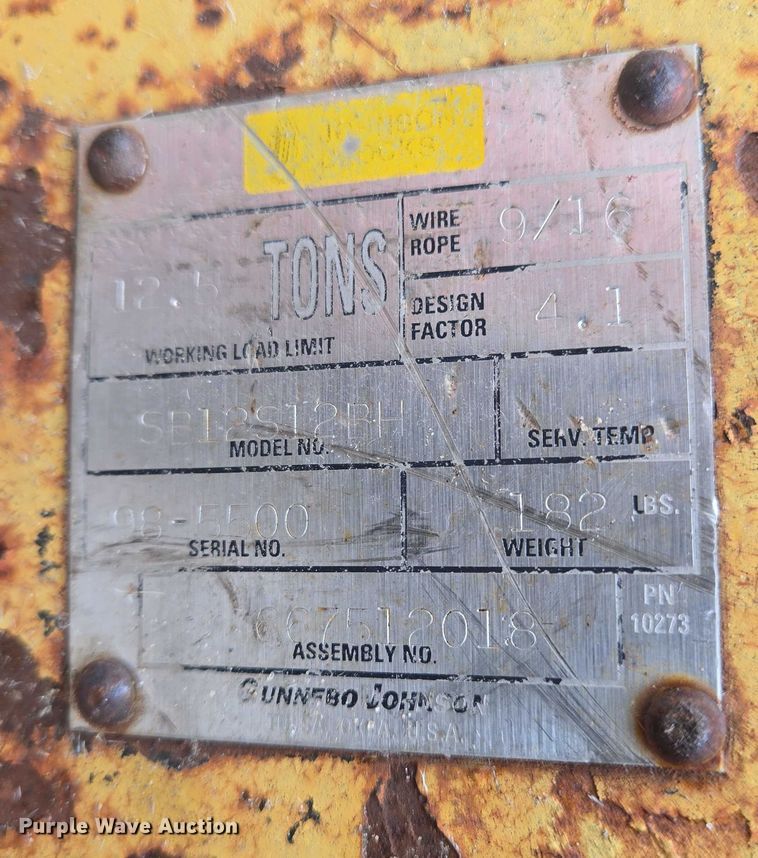 image for item EO0978 Johnson crane block