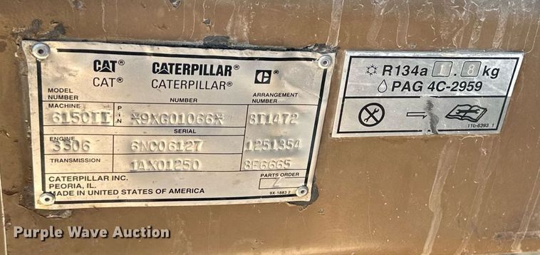 image for item EQ4787 1998 Caterpillar 615C Series II elevating scraper
