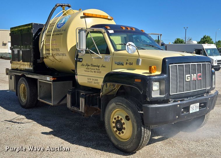 image for item EQ6999 1996 GMC Topkick sewer jetter truck