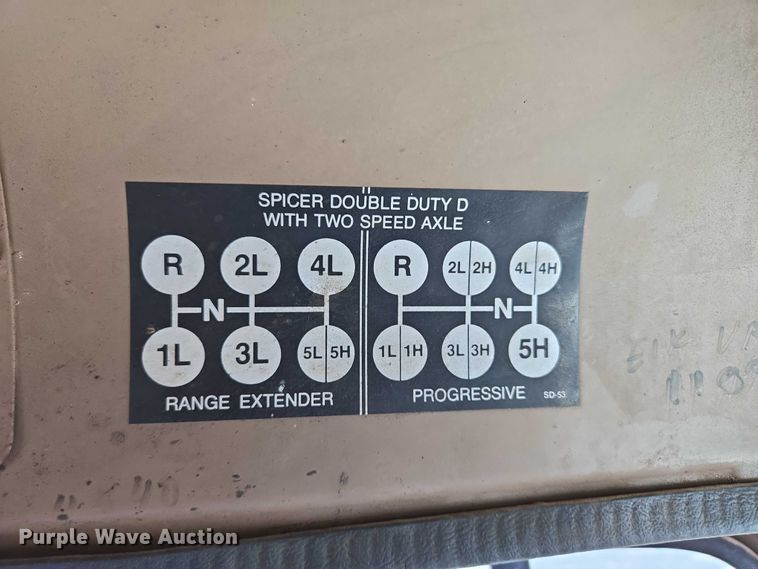 image for item ER5248 1987 International 1754 fuel / lube truck