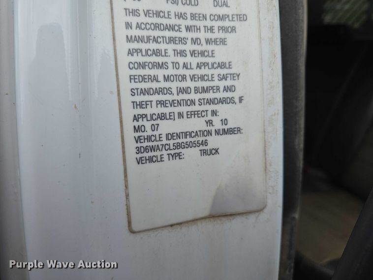 image for item ER5249 2011 Dodge Ram 5500 Crew Cab dump truck