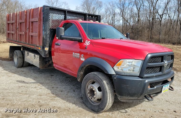 image for item NB9891 2015 Dodge Ram 5500 dump flatbed truck
