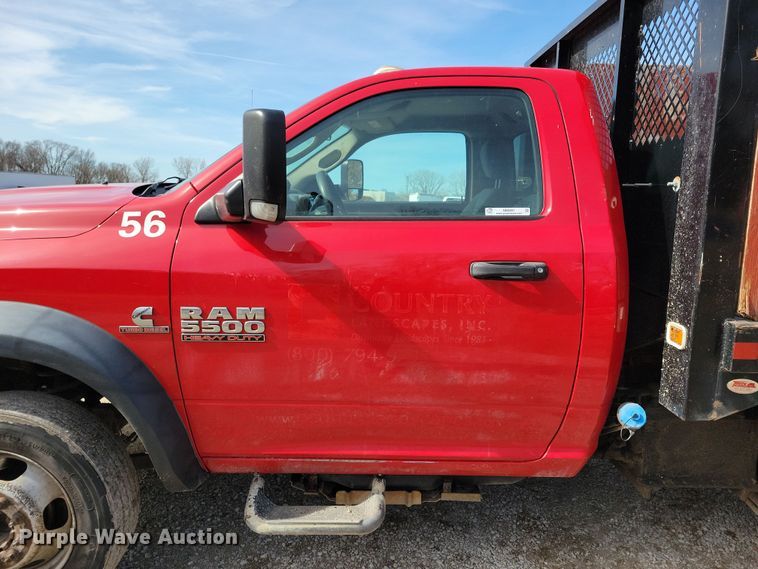 image for item NB9891 2015 Dodge Ram 5500 dump flatbed truck